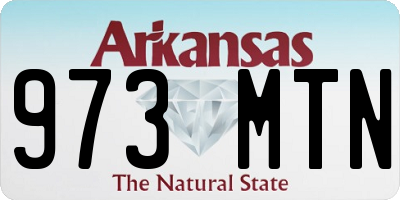 AR license plate 973MTN
