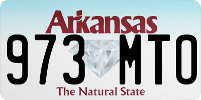 AR license plate 973MTO