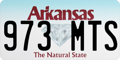 AR license plate 973MTS