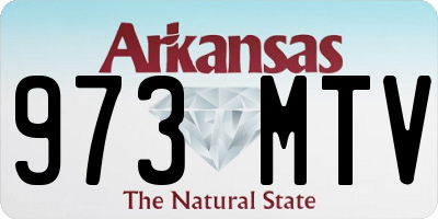 AR license plate 973MTV