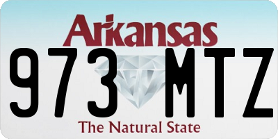 AR license plate 973MTZ