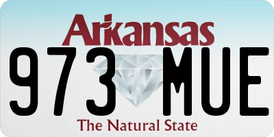 AR license plate 973MUE
