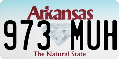 AR license plate 973MUH