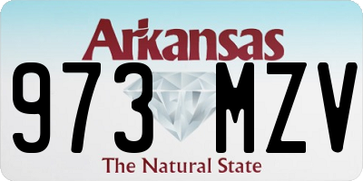 AR license plate 973MZV