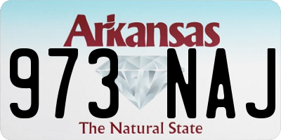 AR license plate 973NAJ