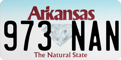 AR license plate 973NAN