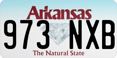 AR license plate 973NXB
