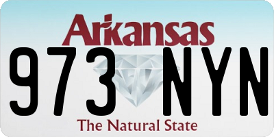 AR license plate 973NYN