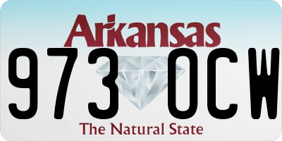 AR license plate 973OCW