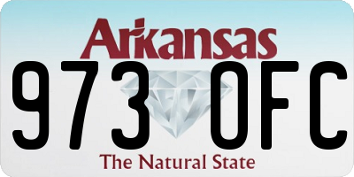 AR license plate 973OFC