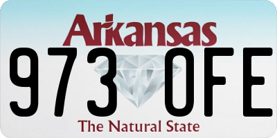 AR license plate 973OFE