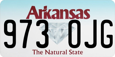 AR license plate 973OJG