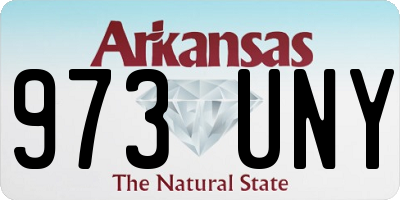 AR license plate 973UNY