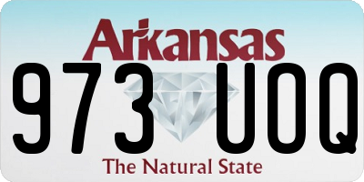 AR license plate 973UOQ