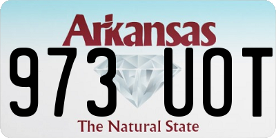 AR license plate 973UOT