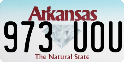AR license plate 973UOU