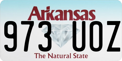 AR license plate 973UOZ