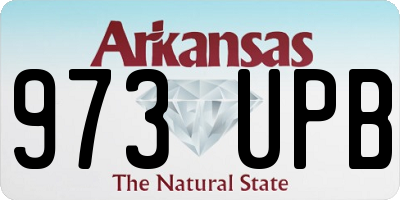 AR license plate 973UPB