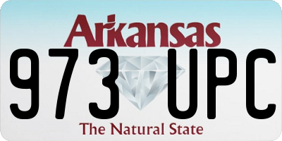 AR license plate 973UPC