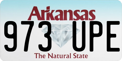 AR license plate 973UPE