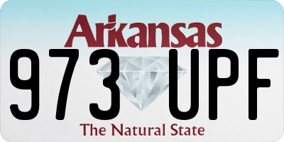 AR license plate 973UPF