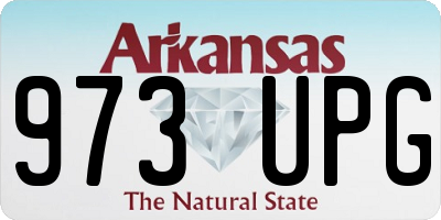 AR license plate 973UPG