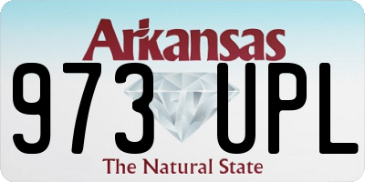 AR license plate 973UPL