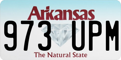 AR license plate 973UPM