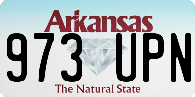 AR license plate 973UPN