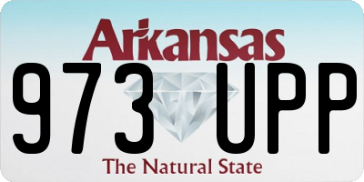 AR license plate 973UPP