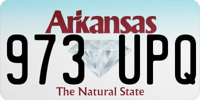 AR license plate 973UPQ