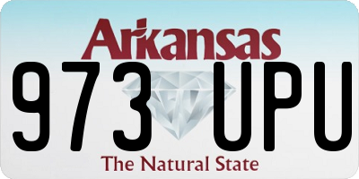 AR license plate 973UPU