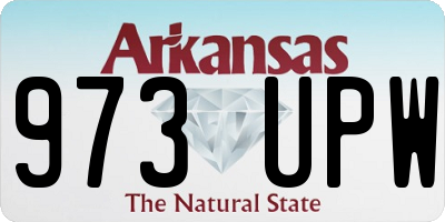 AR license plate 973UPW