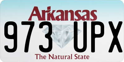 AR license plate 973UPX