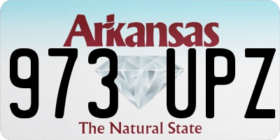 AR license plate 973UPZ
