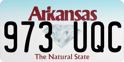 AR license plate 973UQC