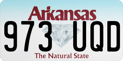 AR license plate 973UQD