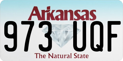 AR license plate 973UQF