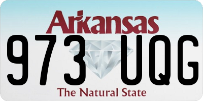 AR license plate 973UQG
