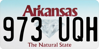 AR license plate 973UQH