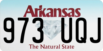 AR license plate 973UQJ