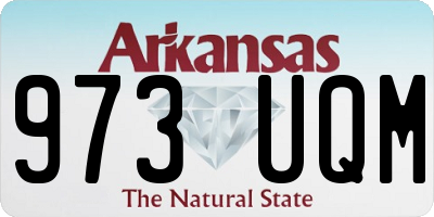 AR license plate 973UQM