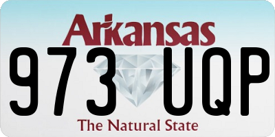 AR license plate 973UQP