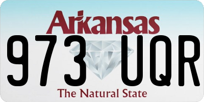 AR license plate 973UQR