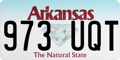 AR license plate 973UQT