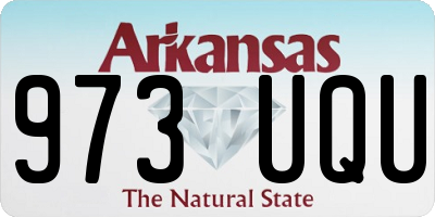 AR license plate 973UQU