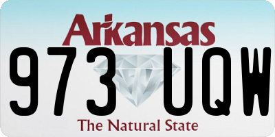 AR license plate 973UQW
