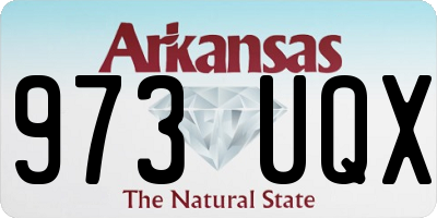 AR license plate 973UQX
