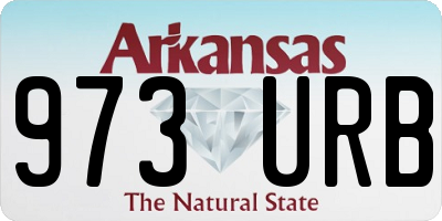 AR license plate 973URB
