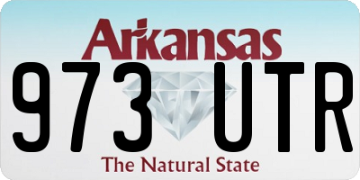 AR license plate 973UTR
